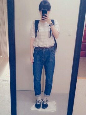 「Crisp」｜まっちさん（レディース・161cm）の夏コーディネート