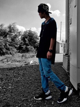 「KTZ（ケイティーゼット）のアイテム（キャップ）」を使った、Яөія﻿aさん（メンズ・174cm）の夏コーディネート