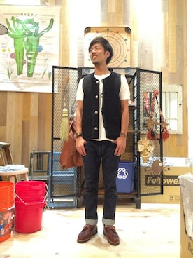 「RANCOURT（ランコート）のアイテム」を使った、三村 朋久さん（メンズ・172cm）の夏コーディネート