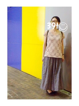 39t.◡̈⃝さん(レディース・153cm)の夏コーディネート