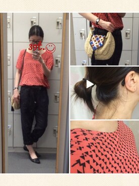 「CASIO」｜「アイテム（パンプス）」を使った、39t.◡̈⃝さん（レディース・153cm）の夏コーディネート