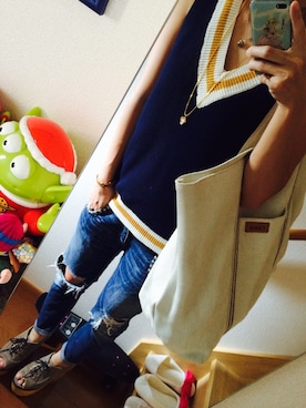 「dazzlin（ダズリン）のアイテム（ブーティ）」を使った、紀子さん（レディース・163cm）の夏コーディネート