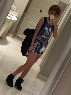 「hawaii」｜「アイテム（その他アウター）」を使った、紀子さん（レディース・163cm）の春コーディネート