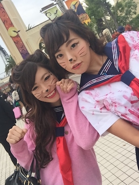 「halloween」｜紀子さん（レディース・163cm）の秋コーディネート