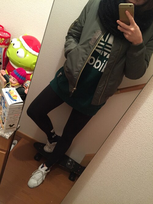 紀子 Adidasのレギンス スパッツを使ったコーディネート Wear