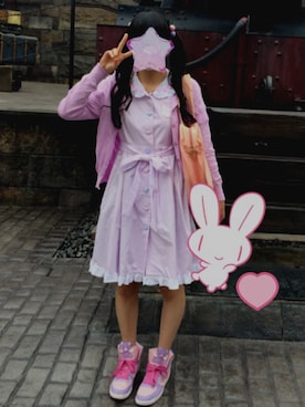 「Nile PERCH（ナイルパーチ）のアイテム（ワンピース/ドレス）」を使った、maya🎀さん（レディース・162cm）の春コーディネート