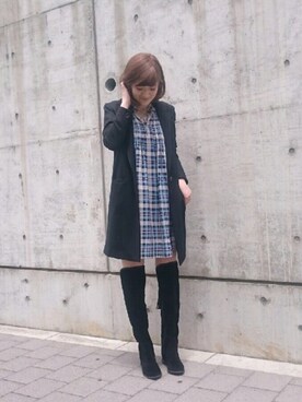 「31 Sons de mode（トランテアン　ソン　ドゥ　モード）のアイテム（その他アウター）」を使った、うおchanさん（レディース・162cm）の秋コーディネート