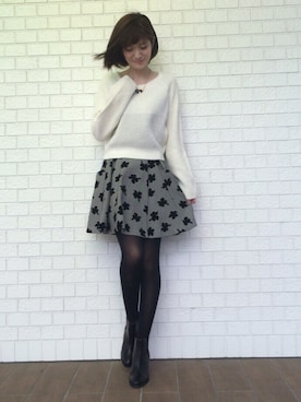 「アンゴラニット」｜うおchanさん（レディース・162cm）の秋コーディネート