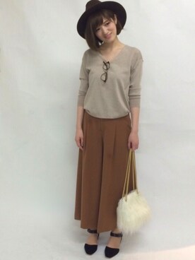 「31 Sons de mode（トランテアン　ソン　ドゥ　モード）のアイテム（帽子）」を使った、うおchanさん（レディース・162cm）の夏コーディネート