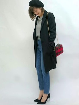 「31 Sons de mode（トランテアン　ソン　ドゥ　モード）のアイテム（チェスターコート）」を使った、うおchanさん（レディース・162cm）の夏コーディネート