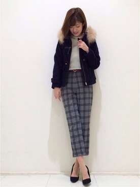 「31 Sons de mode（トランテアン　ソン　ドゥ　モード）のアイテム（ダッフルコート）」を使った、うおchanさん（レディース・162cm）の秋コーディネート
