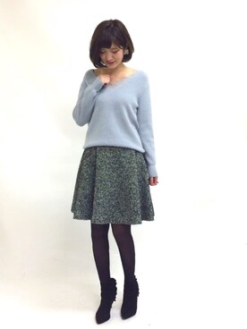 「31 Sons de mode（トランテアン　ソン　ドゥ　モード）のアイテム（アクセサリー）」を使った、うおchanさん（レディース・162cm）の秋コーディネート