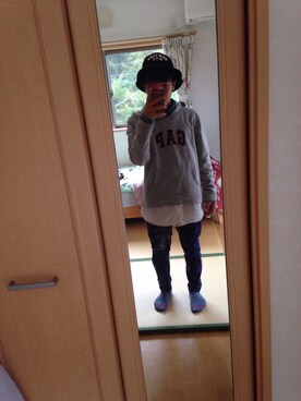 「GAP（ギャップ）のアイテム（その他）」を使った、kenseiさん（メンズ・154cm）の秋コーディネート