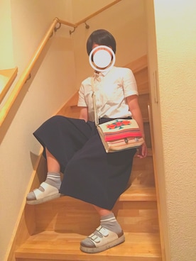 「チャイハネ（チャイハネ）のアイテム（ショルダーバッグ）」を使った、t e n .さん（レディース・155cm）の夏コーディネート