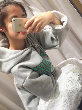 「STYLENANDA（スタイルナンダ）のアイテム（パーカー）」を使った、_Nanapp_さん（レディース・164cm）の春コーディネート