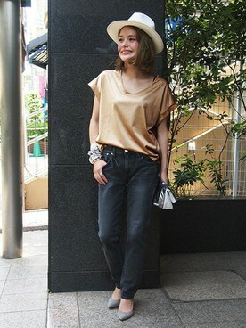 「3wayバッグ」｜Press marieさん（レディース・151cm）の夏コーディネート