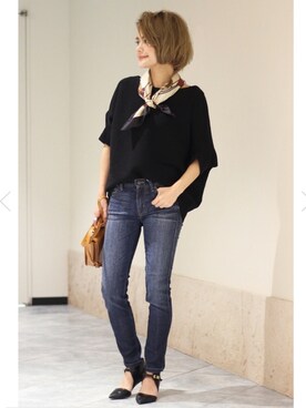 「Spick & Span（スピックアンドスパン）のアイテム（財布/小物）」を使った、Press marieさん（レディース・154cm）の秋コーディネート