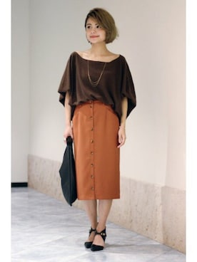 Press marieさん（レディース・154cm）の秋コーディネート