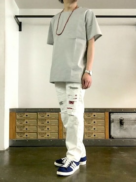 「OMEGA（オメガ）のアイテム」を使った、JIMAさん（メンズ・170cm）の春コーディネート