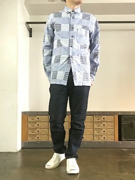 「CONVERSE ADDICT（コンバースアディクト）のアイテム」を使った、JIMAさん（メンズ・170cm）の春コーディネート