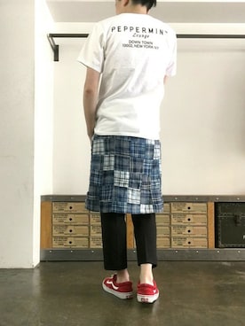 「腰巻きシャツ」｜JIMAさん（メンズ・170cm）の春コーディネート