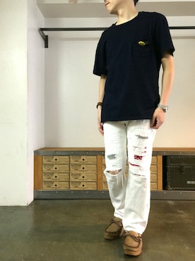 「OMEGA（オメガ）のアイテム」を使った、JIMAさん（メンズ・170cm）の夏コーディネート