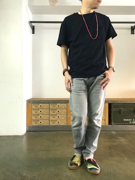 「OMEGA（オメガ）のアイテム」を使った、JIMAさん（メンズ・170cm）の夏コーディネート