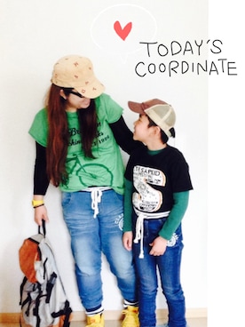 「子供服」｜415Rさん（レディース・165cm）の春コーディネート