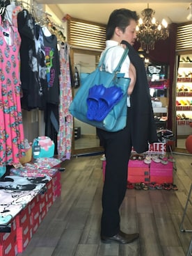 「アイテム（ゴールド系）」を使った、IRONFISTJAPANさん（メンズ・170cm）の春コーディネート