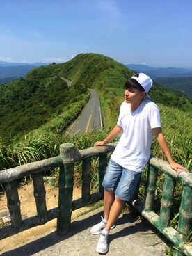 「Bread & Boxersのアイテム」を使った、林士翔さん（メンズ・173cm）の秋コーディネート