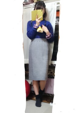 akaneさん（レディース・159cm）の冬コーディネート