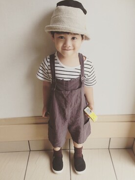 「Startrick（スタートリック）のアイテム」を使った、retronさん（キッズ・90cm）の秋コーディネート