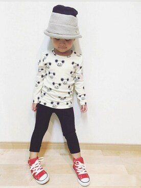 「Startrick（スタートリック）のアイテム」を使った、retronさん（キッズ・90cm）の秋コーディネート