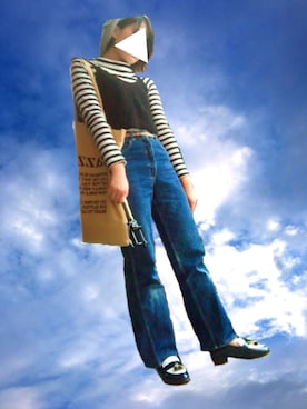「semo（セモ）のアイテム」を使った、ノエルさん（レディース・155cm）の秋コーディネート