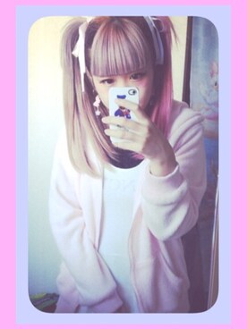 「E hyphen world gallery（イーハイフンワールドギャラリー）のbonbonワンピース（ワンピース、ホワイト系）」を使った、かれりん♡さん（レディース・162cm）の春コーディネート