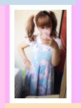 「TOKYO BOPPER（その他シューズ、ホワイト系）」を使った、かれりん♡さん（レディース・162cm）の春コーディネート