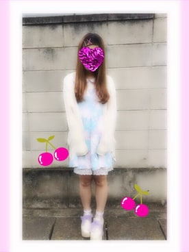 「ドリーミーワンピース（ワンピース、ブルー系）」を使った、かれりん♡さん（レディース・162cm）の秋コーディネート