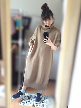 「NIKE（ナイキ）のNIKE/ナイキ グランドテラス 654495（スニーカー）」を使った、宮澤茜さん（レディース・152cm）の春コーディネート