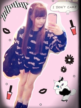 「snidel」｜「アイテム（スウェット）」を使った、木月沙織(放課後プリンセス)さん（レディース・151cm）の冬コーディネート