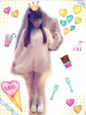 「Labyrinth（ラビリンス）のアイテム」を使った、木月沙織(放課後プリンセス)さん（レディース・151cm）の冬コーディネート