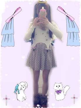 「Labyrinth（ラビリンス）のアイテム」を使った、木月沙織(放課後プリンセス)さん（レディース・151cm）の春コーディネート