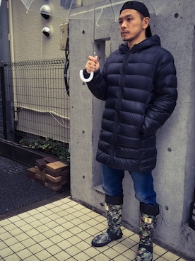 「アイテム（バングル/リストバンド）」を使った、島村さん（メンズ・173cm・30代）の秋コーディネート