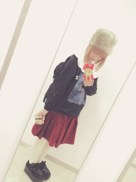 「ユニコーン」｜「アイテム（帽子）」を使った、あいかさん（レディース・153cm）の秋コーディネート