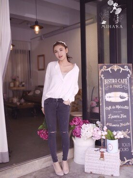 「MIHARA（-）のアイテム」を使った、MIHARA.com.twさん（レディース・162cm）の春コーディネート