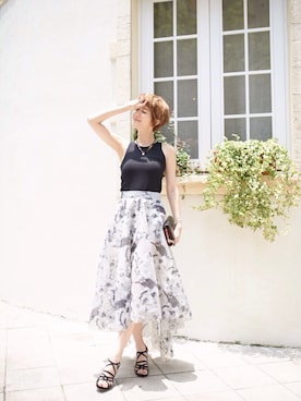 「MIHARA（-）のアイテム」を使った、MIHARA.com.twさん（レディース・162cm）の夏コーディネート