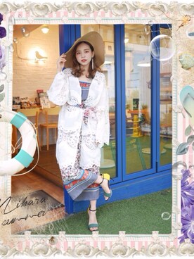 「アイテム（ピーコート）」を使った、MIHARA.com.twさん（レディース・162cm）の夏コーディネート