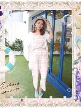 「MIHARA（-）のアイテム」を使った、MIHARA.com.twさん（レディース・162cm）の夏コーディネート