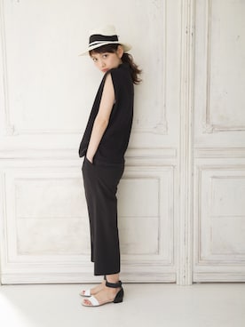 「おめかしコーデ」｜武智志穂さん（レディース・157cm）の春コーディネート