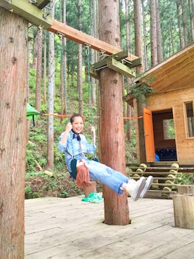 武智志穂さん（レディース・157cm）の春コーディネート