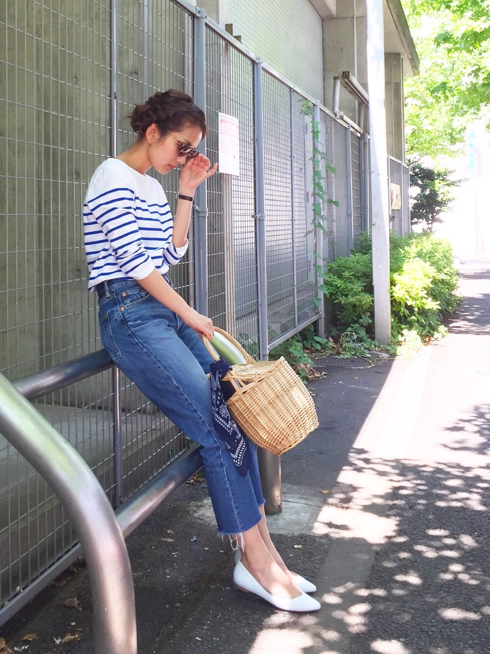 THE SHINZONE ハイウエストストレートデニムパンツ THE SHINZONE（ザ シンゾーン） ジーンズ デニム デニムパンツ